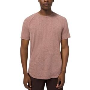 LULULEMON Drysense Training Short Sleeve Shirt Men L/XL Maroon Athletic Outdoor